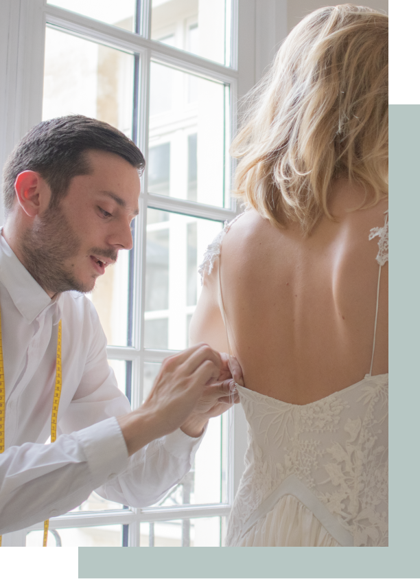 Retoucher sa robe de mariée