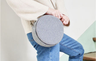 Un sac à main créé à partir de chutes de tissus