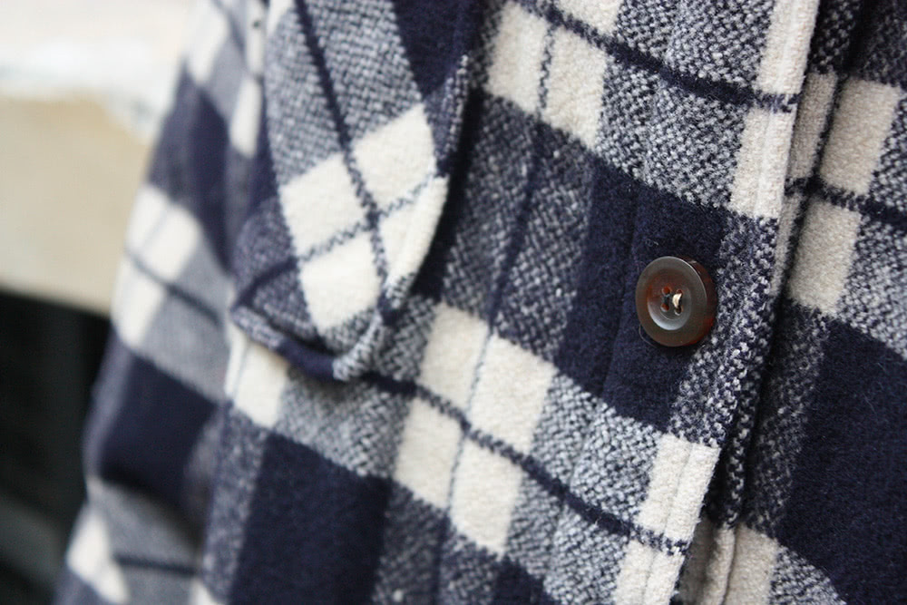 Doublure de poche d'un manteau Rouen